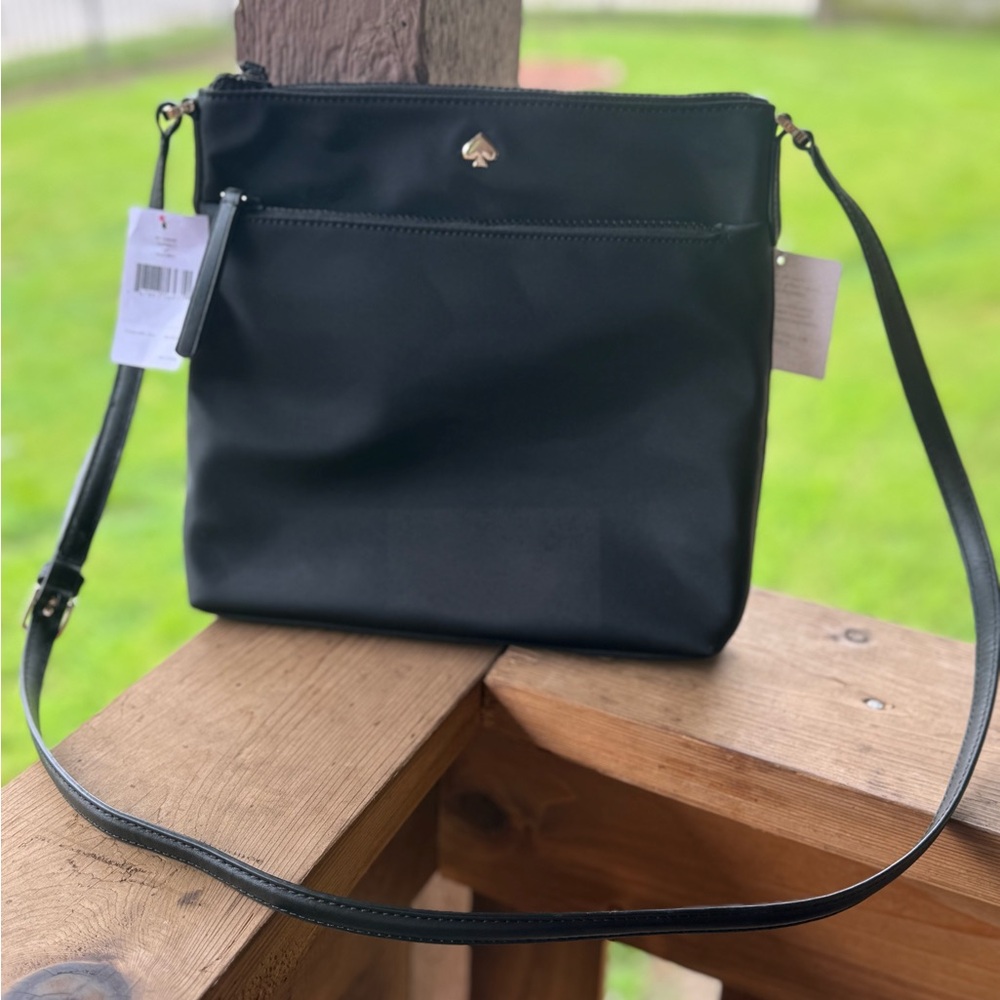 Kate Spade Black Crossbody Bag with Minimalist Design